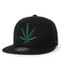 Fashion Weed Leaf  Snapback Cap 3D Hat Embroidery