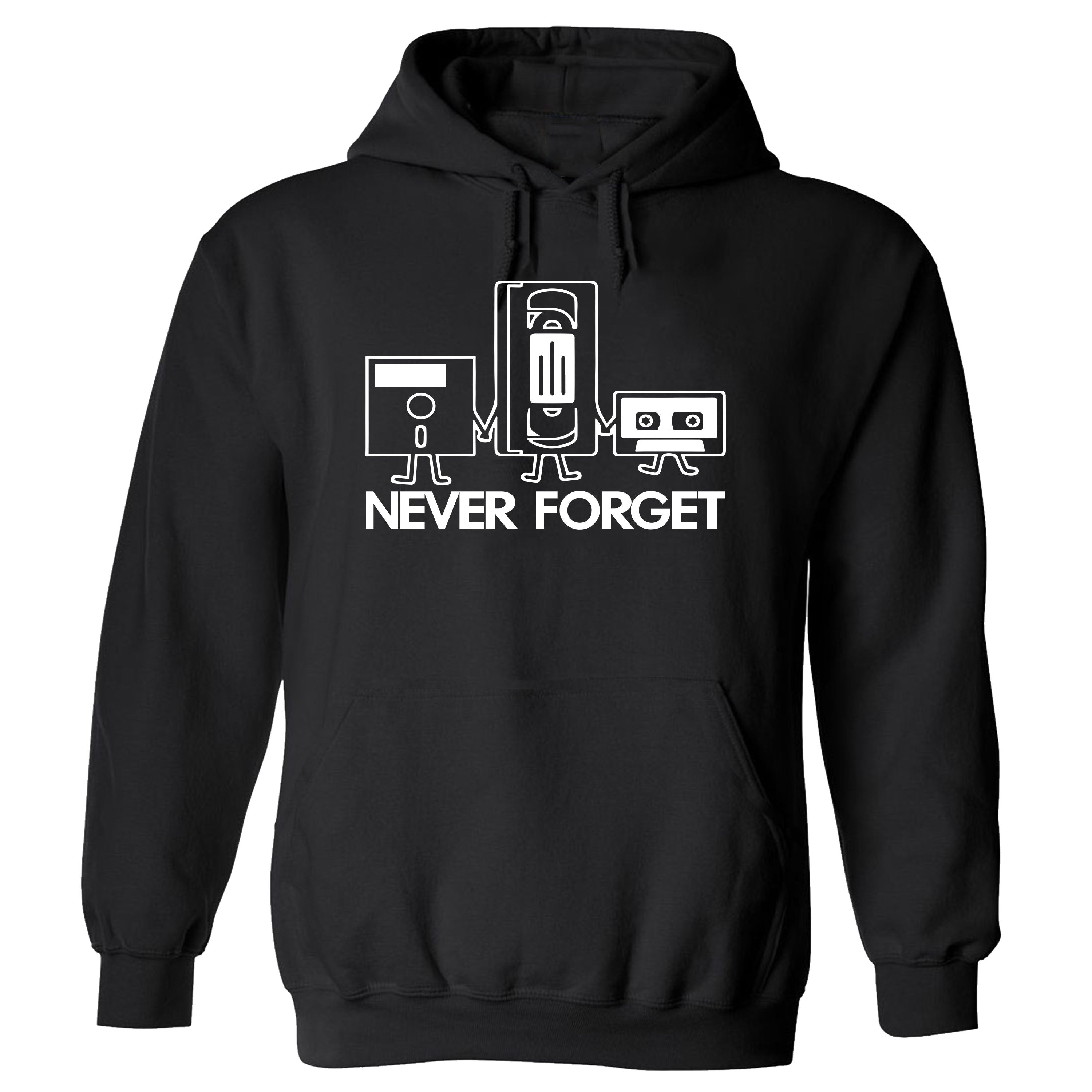 Never Forget Cassette Tape VHS Gamer Old School Funny T-shirts Sleevless Hoodies S-3XL