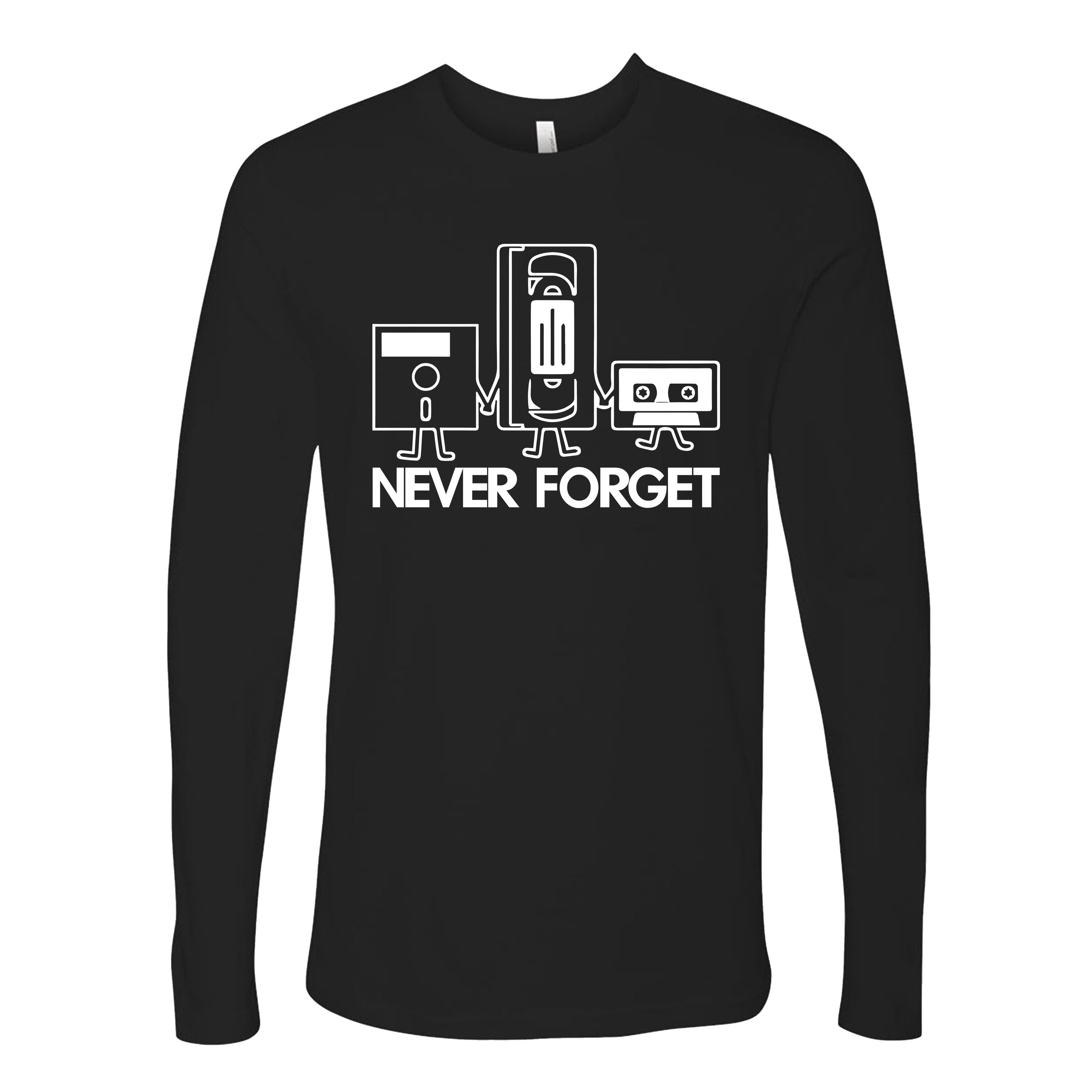 Never Forget Cassette Tape VHS Gamer Old School Funny T-shirts Sleevless Hoodies S-3XL