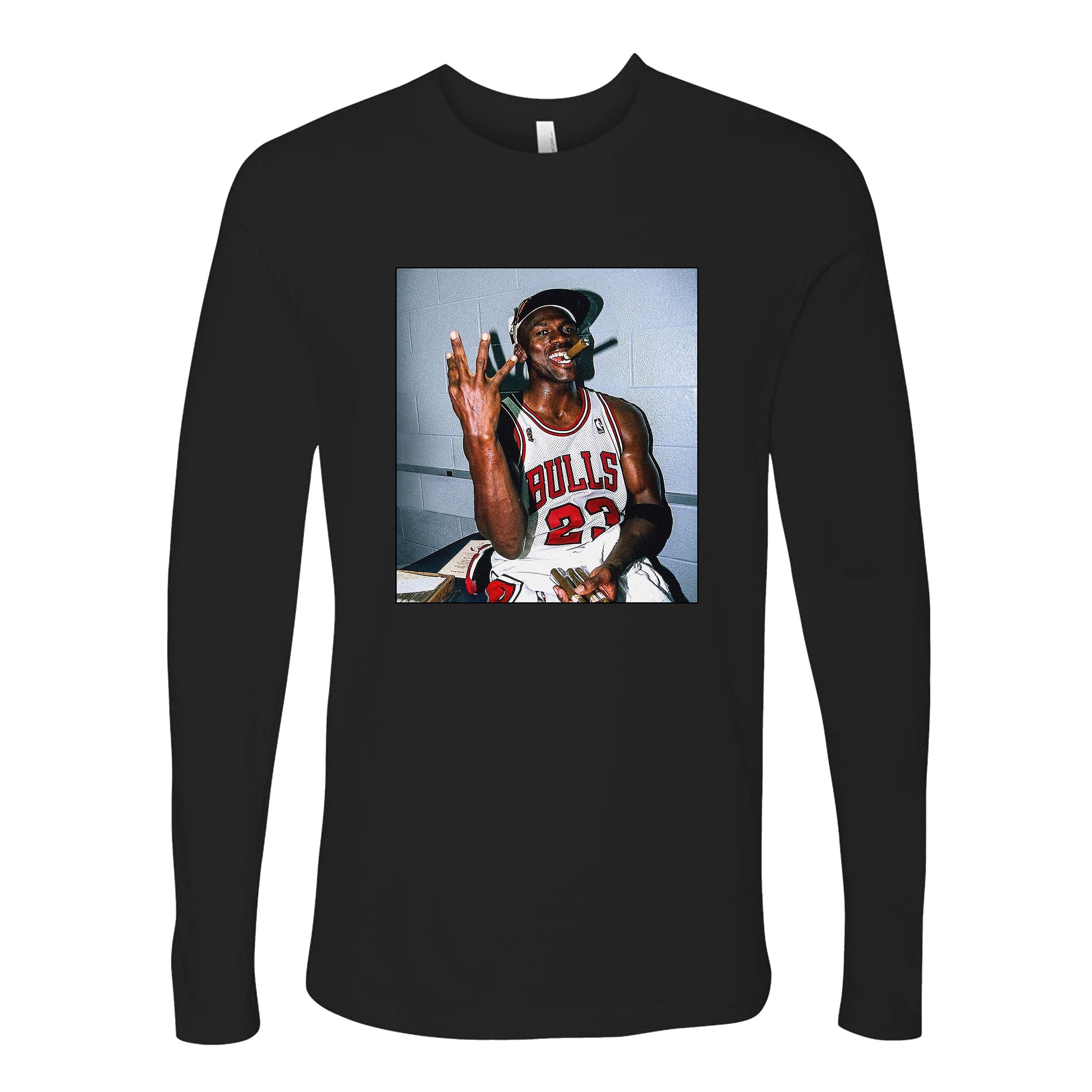 Chicago 1996 champions 23 MJ Lagend Michael Jordan Cigar T-shirts Sleevless Hoodies S-3XL