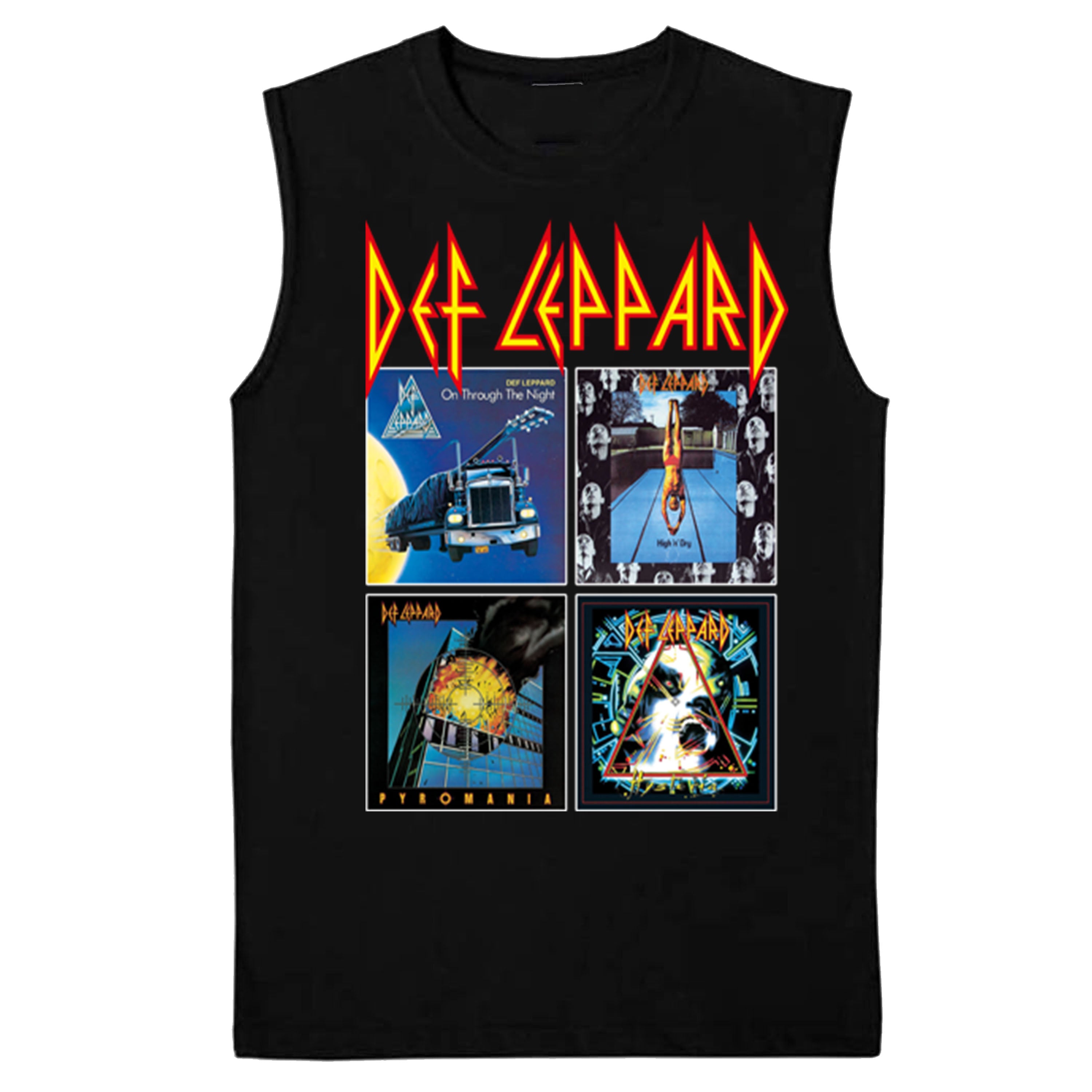 Def Leppard 1980s Heavy Hair Metal Band Rock & Roll T-shirts Sleevless Hoodies S-3XL