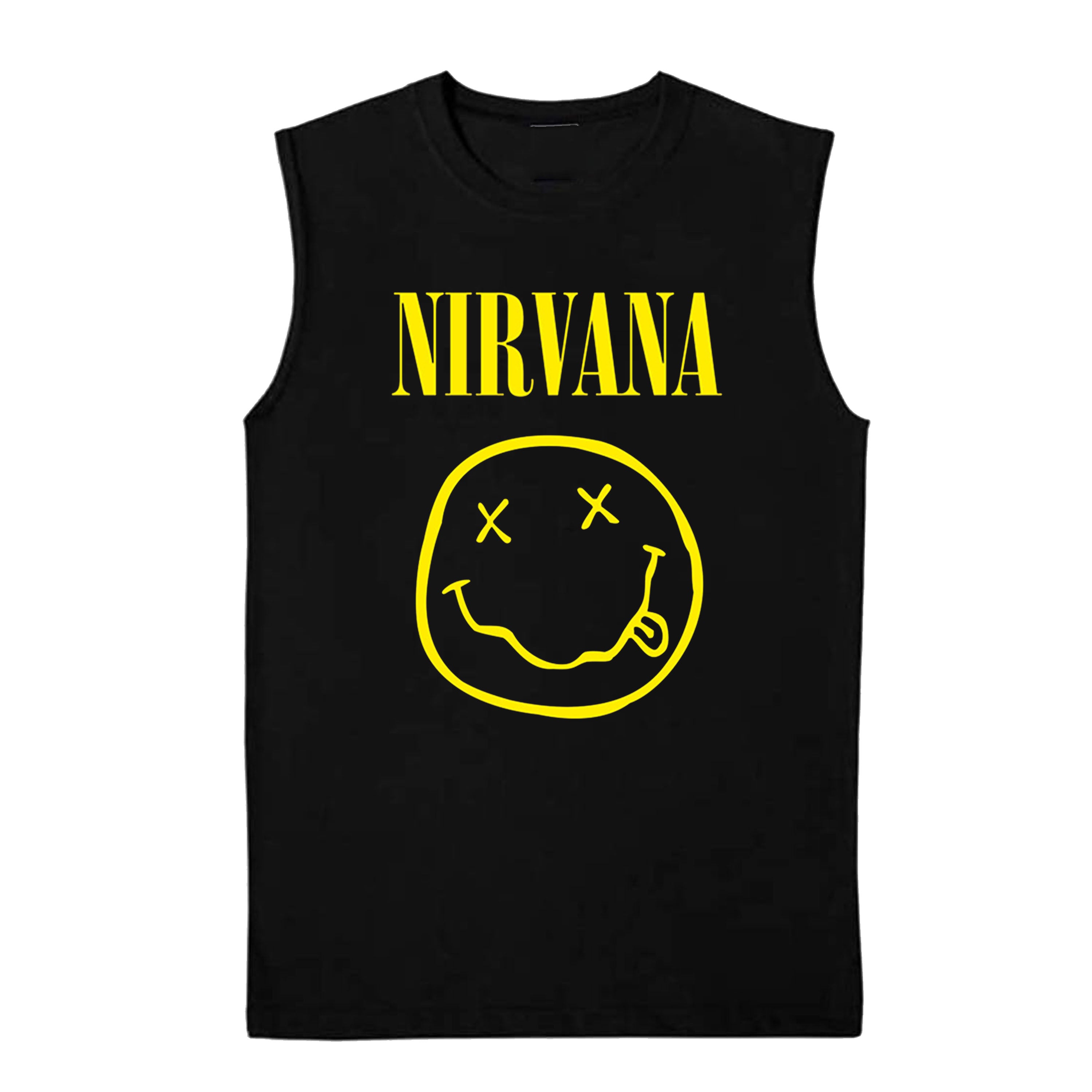 Nirvana Smile Old School Rock Lover T-shirts Sleevless Hoodies S-3XL