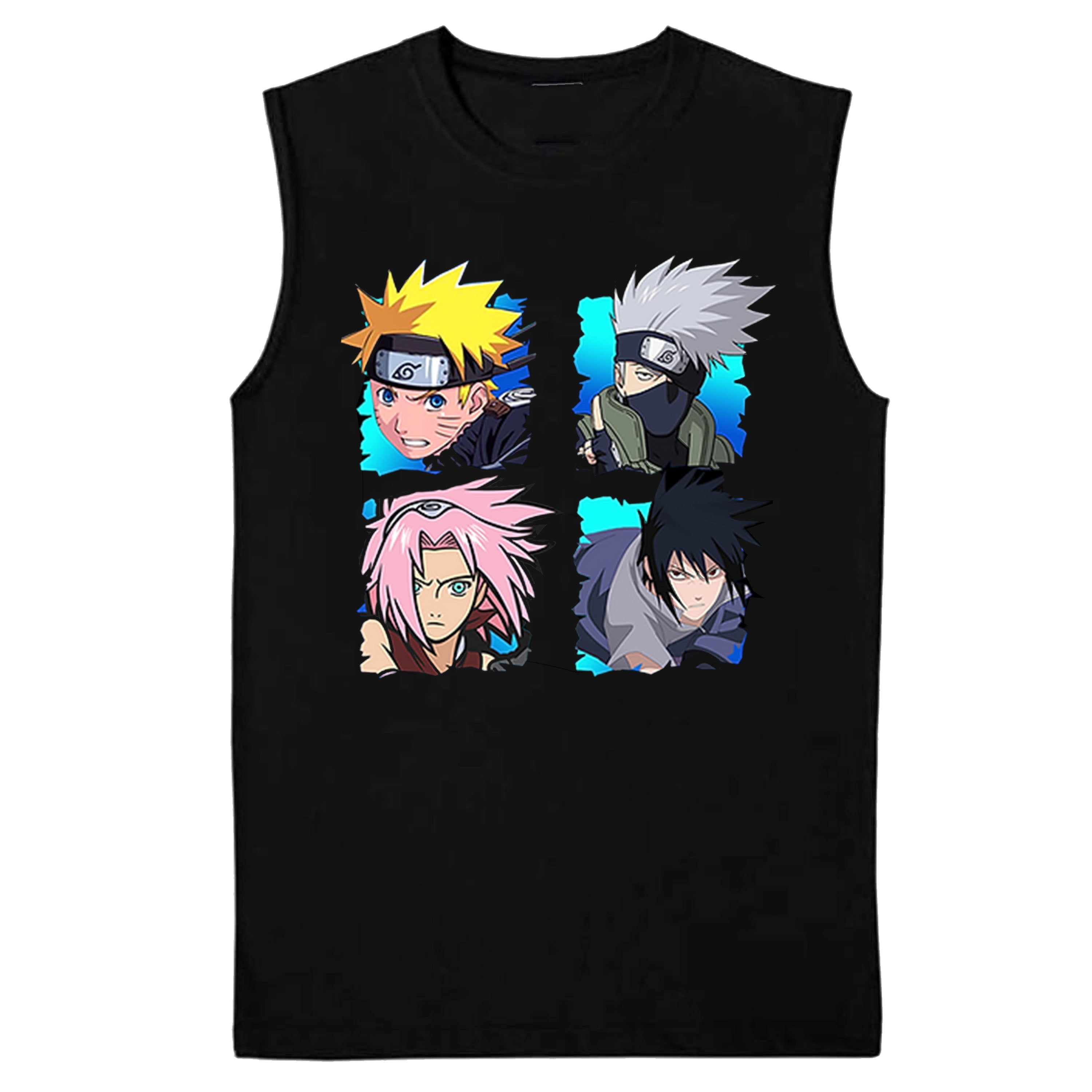 Naruto Shippuden 4 Heads, Naruto, Sakura, Kakashi Hatake, Japanese Ninja, Anime Manga Short Sleeve, Long Sleeve, Sleevless, Hoodies S-3XL