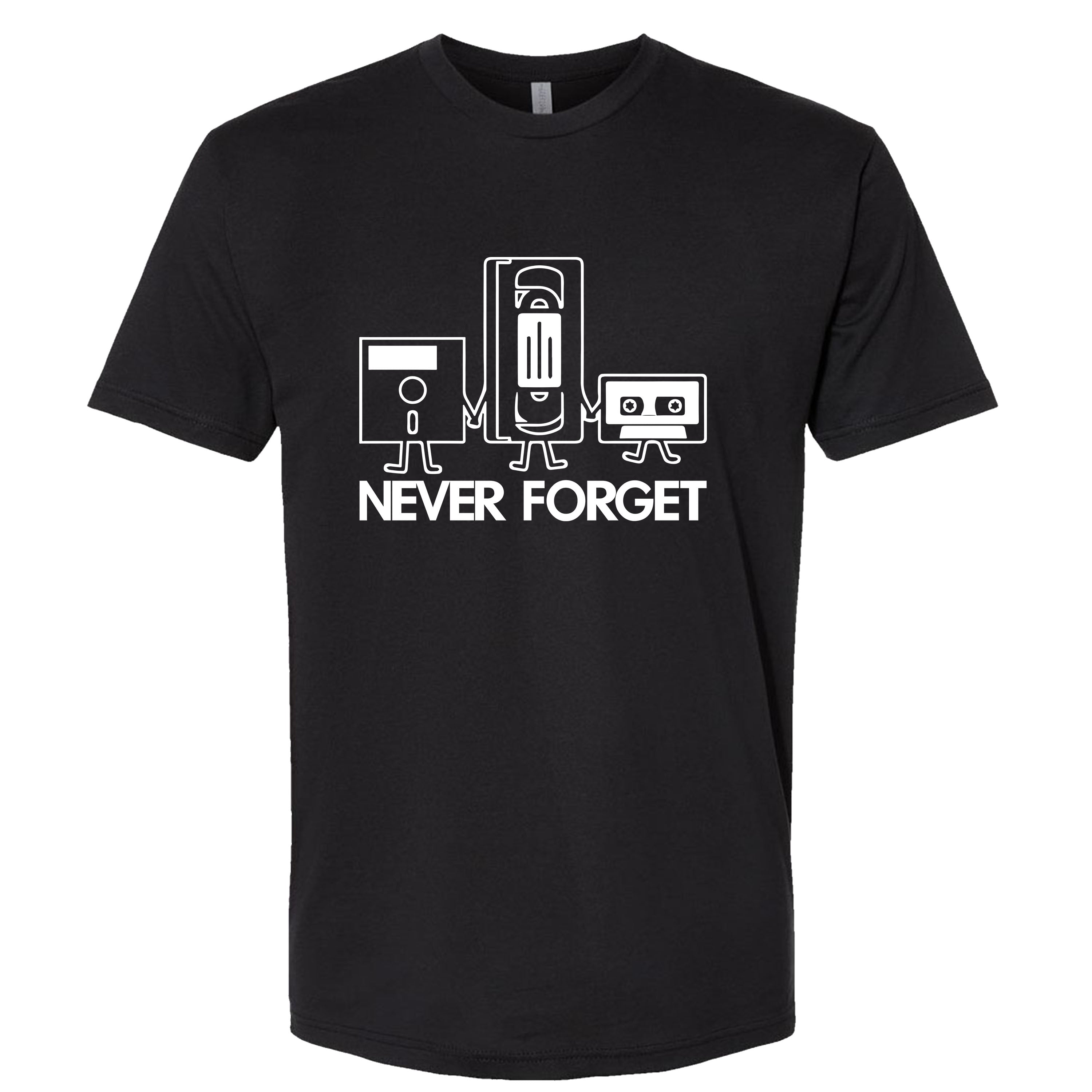 Never Forget Cassette Tape VHS Gamer Old School Funny T-shirts Sleevless Hoodies S-3XL